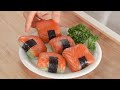 샐러드를 새롭게 먹는 방법 (살도 안찌고 너무 맛있어요👍🏻밥없는 초밥, 쉽고 간단한 연어 레시피, salmon recipe. salmon salad, salmon sushi)