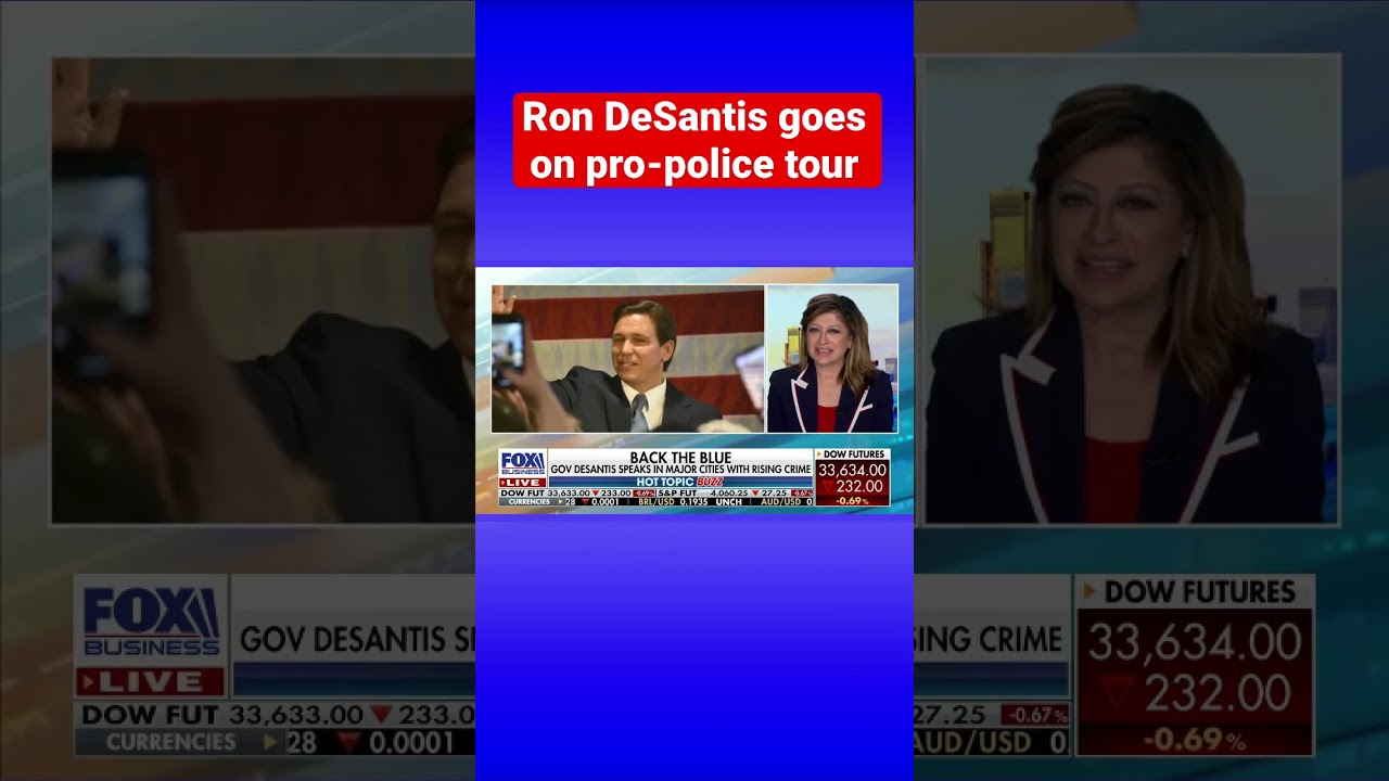 Gov. Ron DeSantis backs the blue in crime-ridden cities #shorts