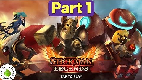 Stickman Legends: Gameplay Part 1 - Beginning | Shadow War Offline Fighting Game Android Gameplay