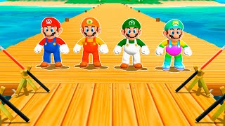 Mario Party 9 - Mario Vs Daisy Vs Yoshi Vs Shy Guy (Minigames)