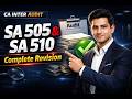 CA Inter Audit Revision | Chapter 4 | SA 505 & SA 510 Explained!