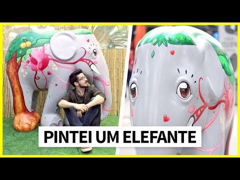 Pintei um elefante da #ElephantParade! | Rodrigo Falco