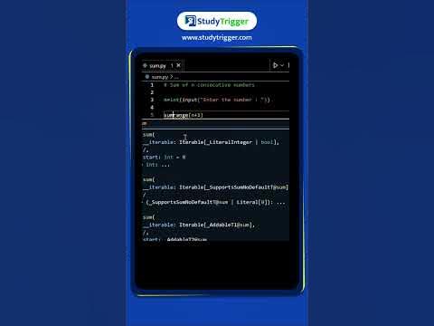 Master Python: Sum of n Consecutive Numbers in 1 Line 🐍🔢 | StudyTrigger ...
