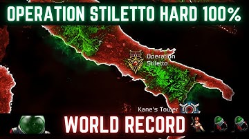 C&C3 Tiberium Wars Operation Stiletto [Hard, 100%] Former WORLD RECORD