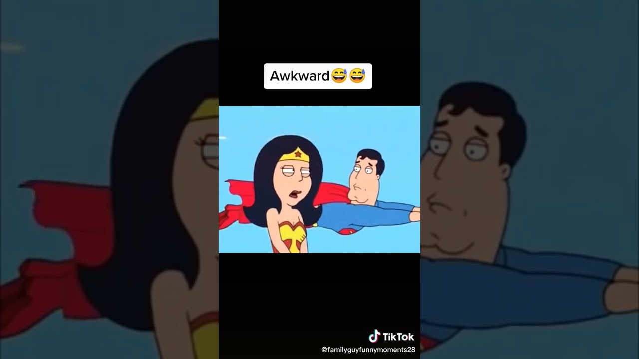 family guy superman talks to wonder woman using bathroom