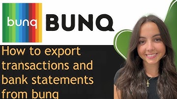 How to export transactions and bank statements from bunq