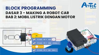 (Artec 1.0) Block programming Dasar 3 Making a Robot Car Bab 2: Mobil Listrik Dengan Motor screenshot 1