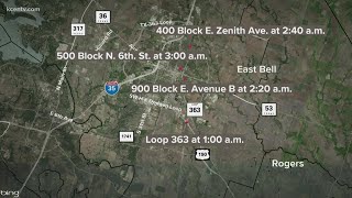 Temple PD investigate four shootings
