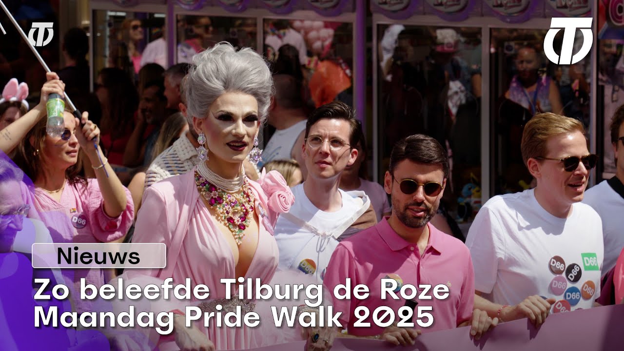 Zo beleefde Tilburg de Roze Maandag Pride Walk 2025