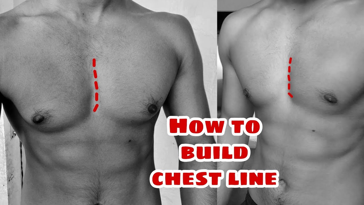 How to build chest line at home l Pushups only l - YouTube