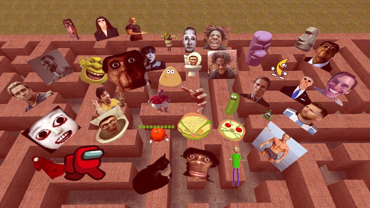 Ultimate Nextbots in the Big Maze! Garry’s Mod