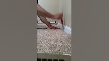 How to trim and tuck carpet.