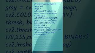 #Shorts Python Project Color Image To Gray Scale Then Black And White Converter