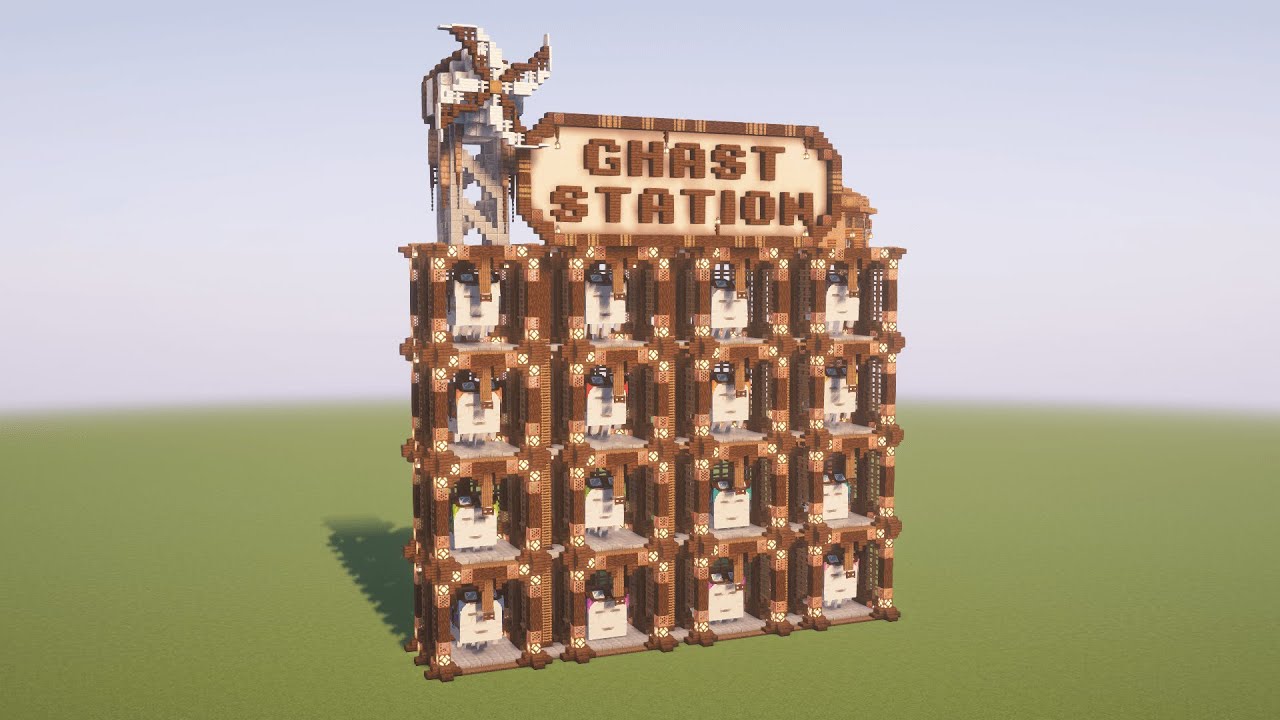 Minecraft Tutorial: How to build a Ghast Station