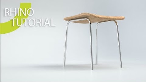 Rhino 7 Stool / Chair 3D Tutorial
