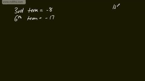 Core 1 - Sequences and Series (2) --  Introduction to Arithmetic Sequences