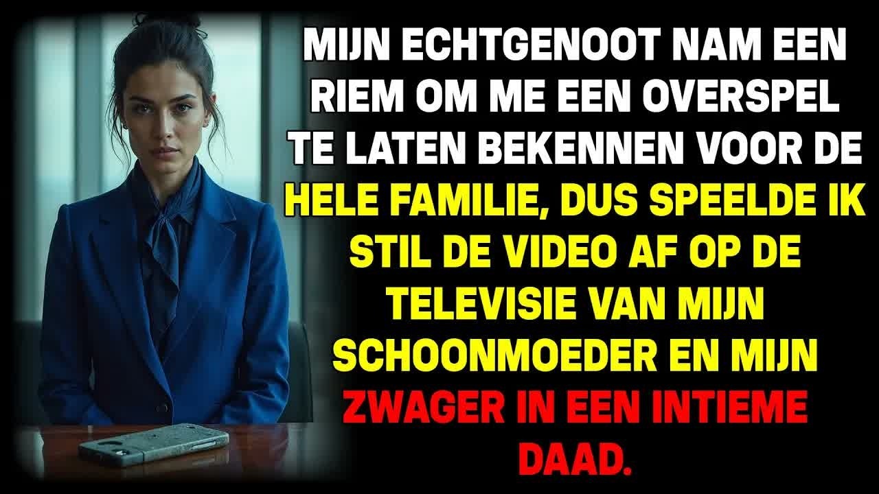 Op kerstavond, terwijl de hele familie rond de feesttafel zat, greep mijn man een leren riem en schreeuwde dat ik op mijn knieën moest gaan zitten en mijn zonde van overspel moest bekennen. Hij...