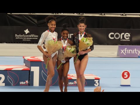 Simone Biles win her 9th all-around title - Full Medal Ceremony - US Championships 2024