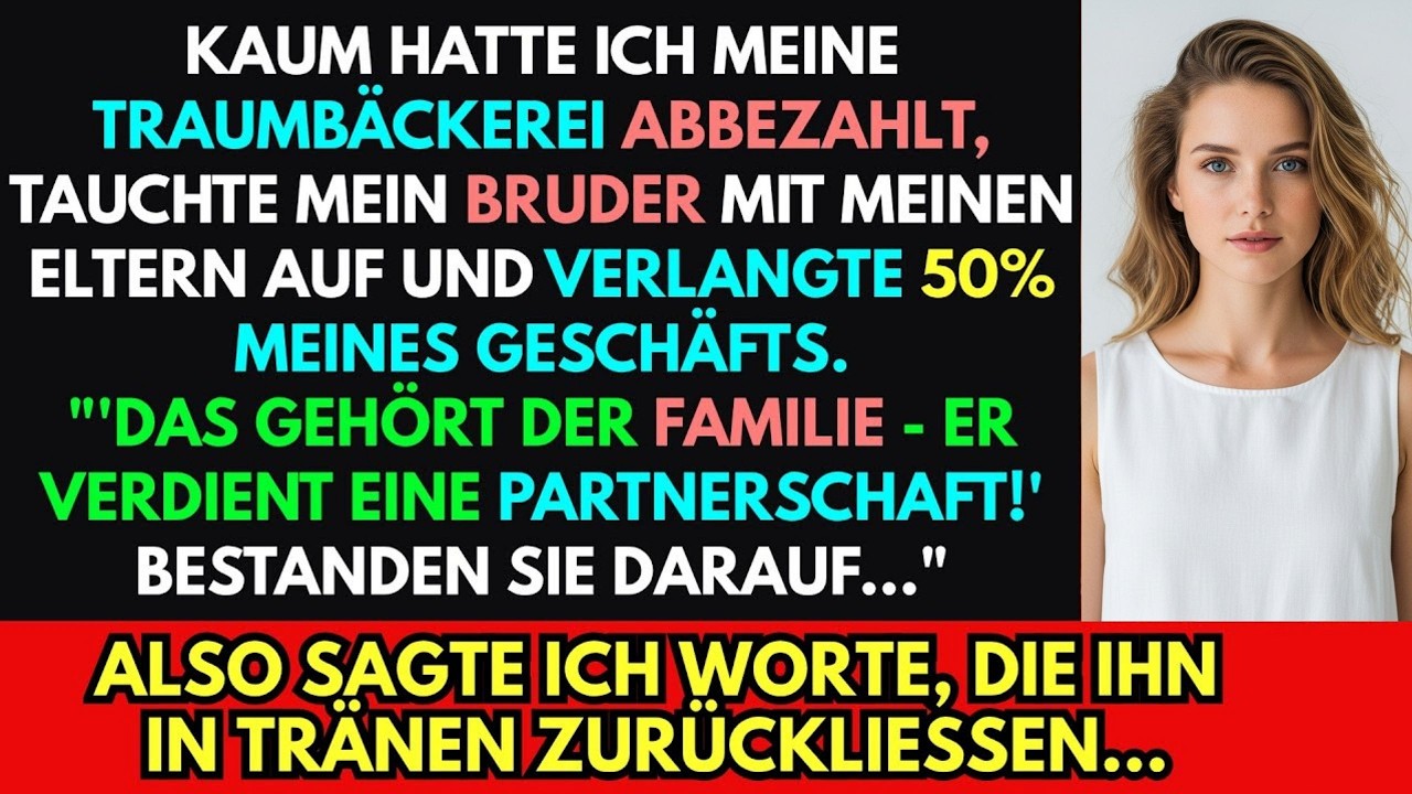 Ich habe meine Bäckerei aus dem Nichts aufgebaut – und meine Familie wollte sie sofort übernehmen.