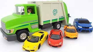 Learn Colors with Toys Garbage Truck Toys and toy cars transformer toys car toy bus dump truck toys