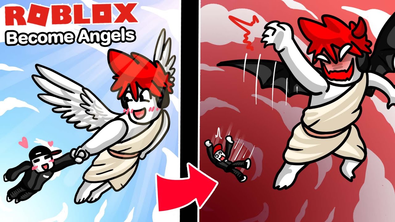 Roblox : Become Angels 😇 เมื่อฉันกลายเป็นเทวดาที่แสนใจดี ช่วยคนขึ้นสวรรค์ !!!