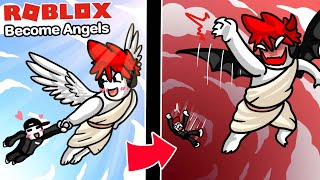 Roblox : Become Angels 😇 เมื่อฉันกลายเป็นเทวดาที่แสนใจดี ช่วยคนขึ้นสวรรค์ !!!