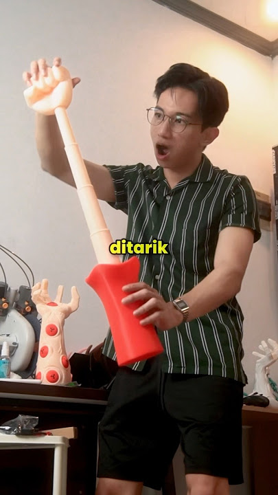 Tangan Luffy life-size bisa ditarik, Project 3D Print absurd tapi berhasil 😤