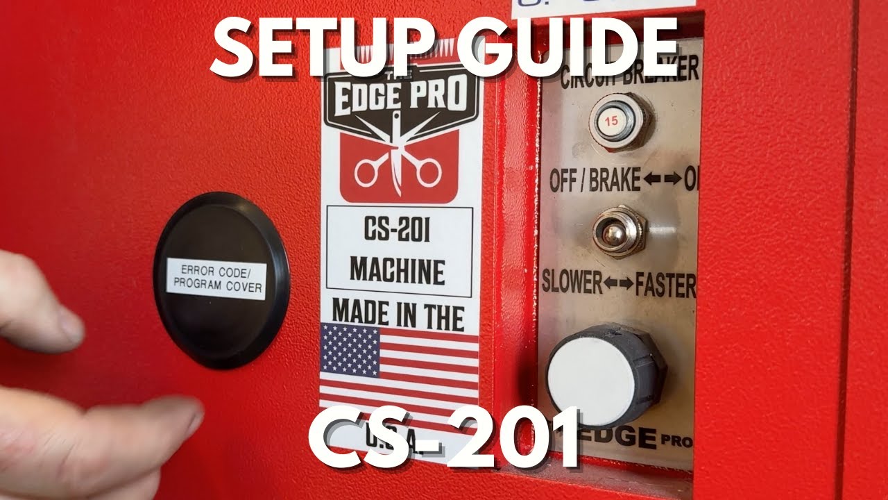 Setting Up Your Nebraska Blades CS-201 Sharpening Machine