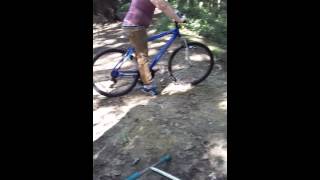 Mate going down the biggest drop in Birdwell wood Devils drop