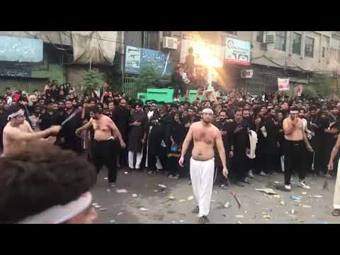 Zanjeer zani karbala Gamay shah Lahore 10th Muharram 2022