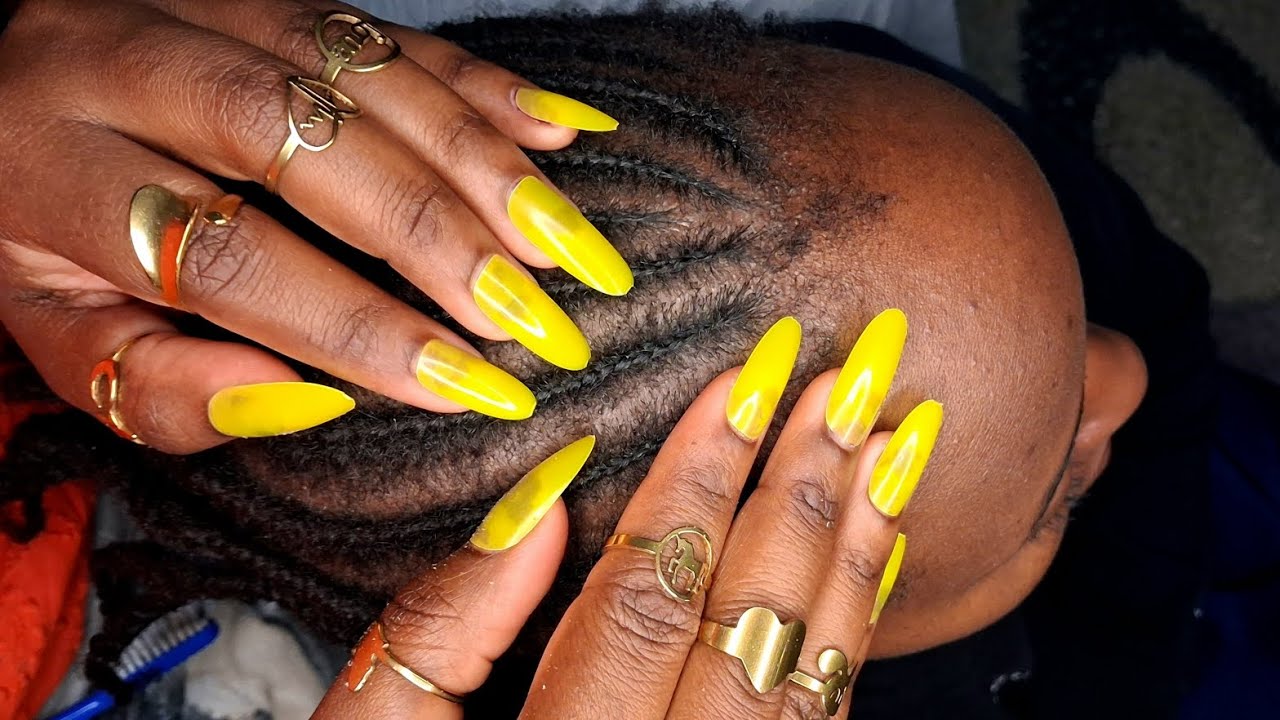 ASMR Tingly Scalp Scratching, Nitpicking and Brushing Sounds #asmr #relax #asmrsounds #hair 