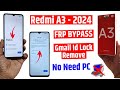 Redmi A3 2024 Frp Bypass - Android 14 - No need pc | Set up offline not showing Redmi A3