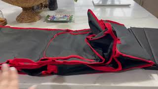 Zober Extra Large Rolling Christmas Ornament Storage Box Review, Closer Look   So much holiday decor