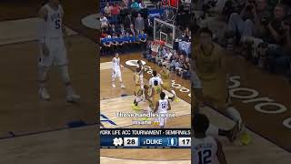 How do you expect anyone to stop that 🥶 #notredame #accbasketball #collegebasketball
