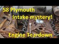 Ep43 bishops garage  1958 plymouth engine teardown intake removal
