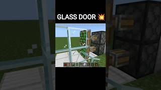 MINECRAFT GLASS DOOR TUTORIAL #minecraft #gaming #viral #shortsfeed #shorts