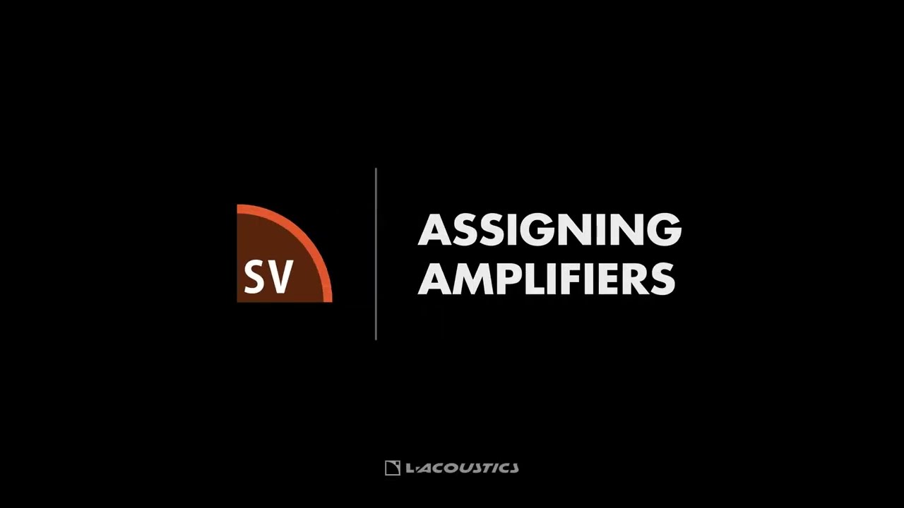 Soundvision Quick Start: Assigning Amplifiers