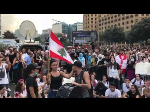 שמעתי קללות קשות גם נגד נסראללה תיעוד מההפגנות בלבנון 