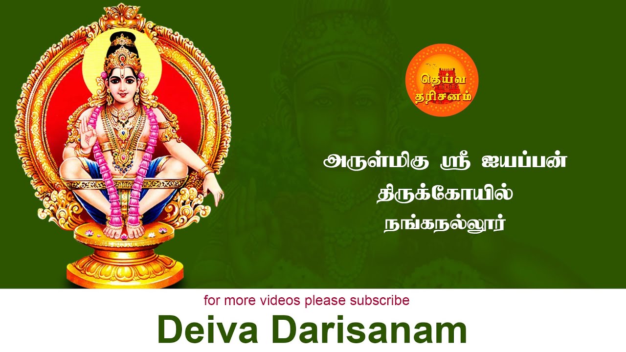 நங்கநல்லூர் ஸ்ரீ ஐயப்பன் திருக்கோயில் | Sri Ayyappan Temple | Nanganallur | Deiva Darisanam