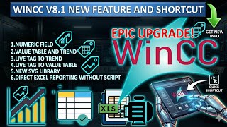 WinCC V8.1 New Features &amp; Shortcuts Explained | Numeric Field, Trend, Excel Reporting &amp; SVG Library