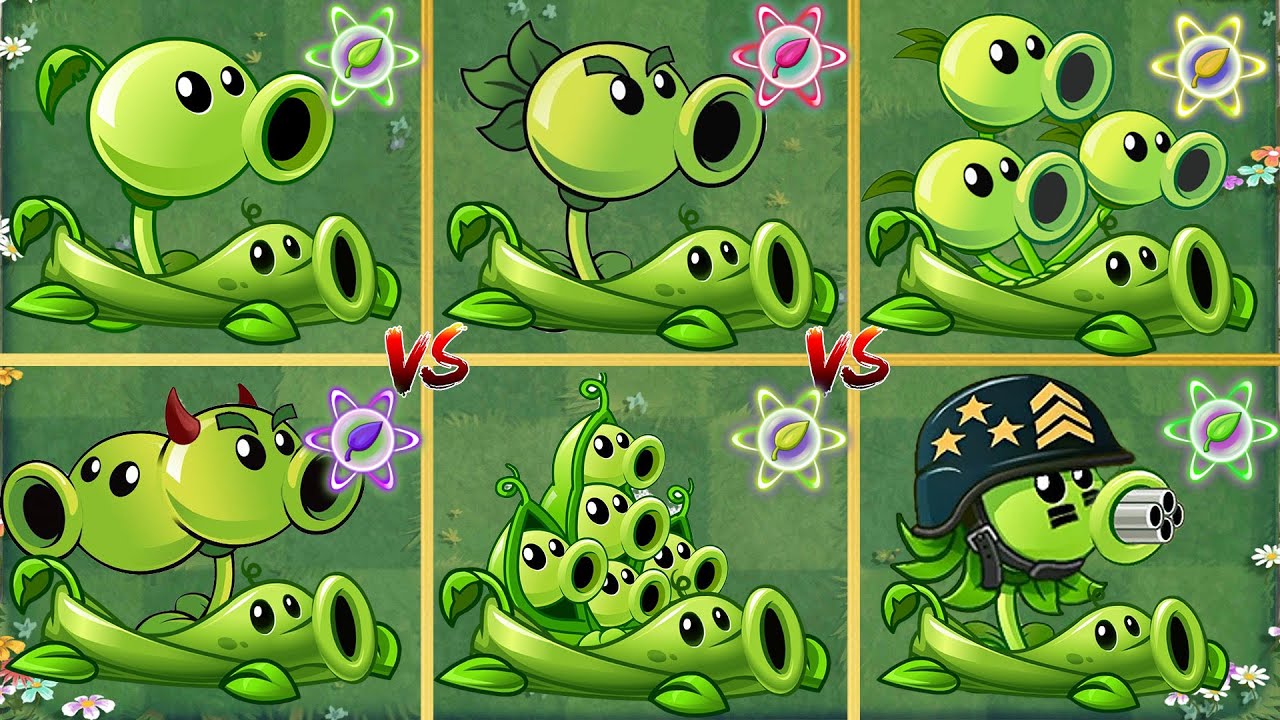 Pvz 2 Challenge - Mega Gatling Pea & All Peashooters + Pea Vine ...