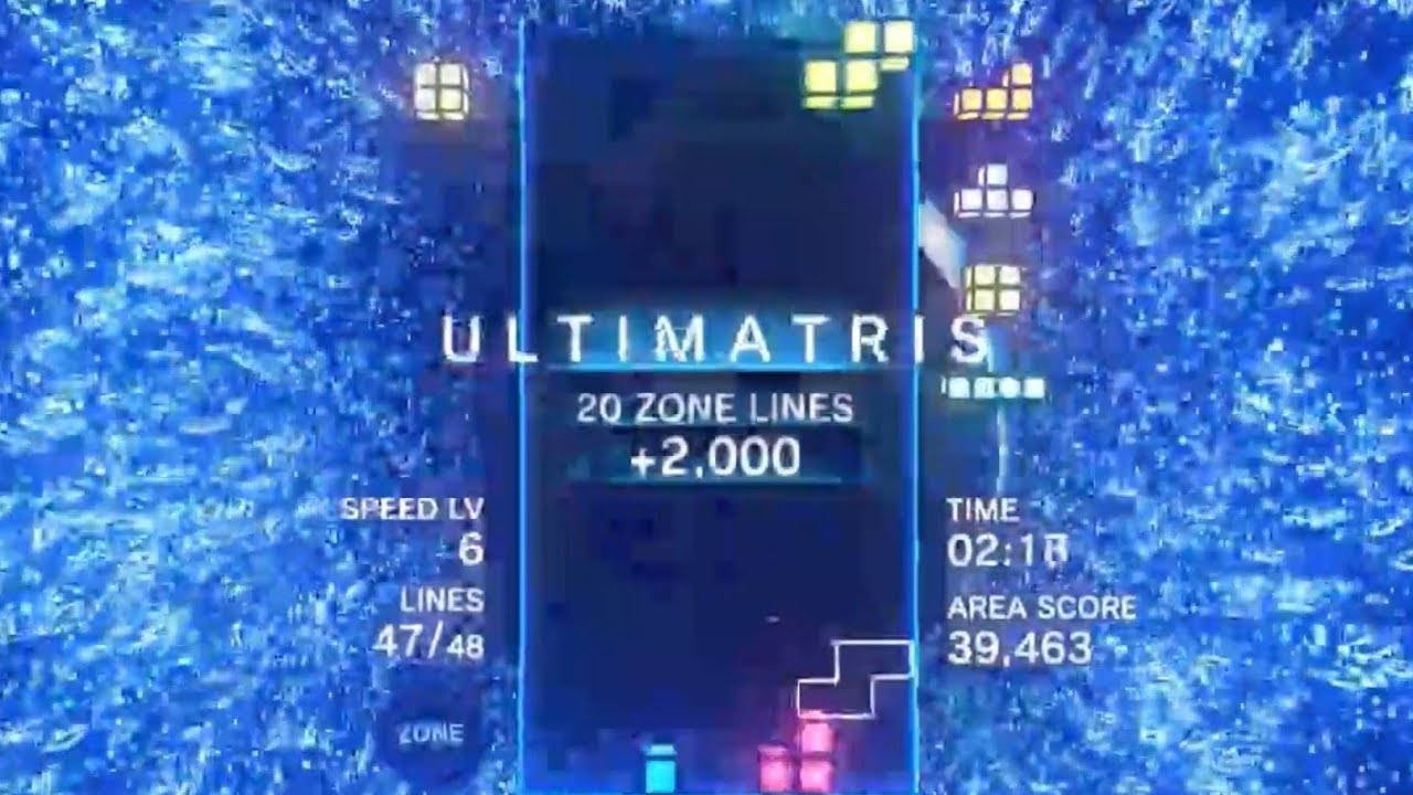 Tetris Effect - Center 4 Wide Perfect Clear into ULTIMATRIS (Perfect Clear End)