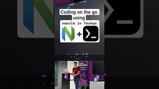 Neovim in Termux to code on the go #neovim #termux