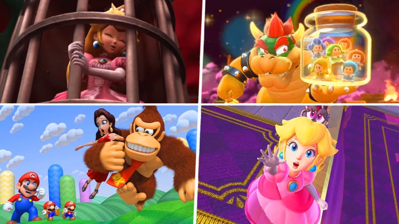 Evolution of Mario Princesses Being Captured (1981 - 2019) - YouTube