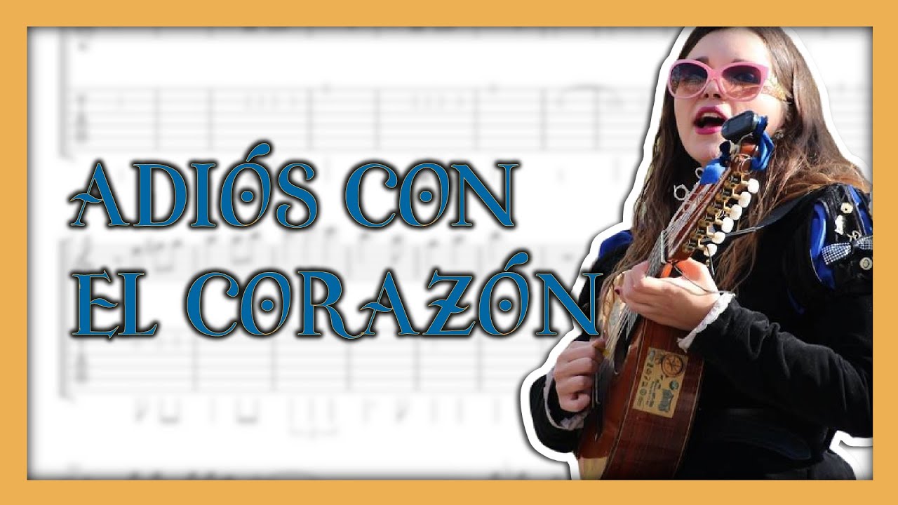 Cómo tocar ADIÓS CON EL CORAZÓN | Mezzo y bandurria | partitura cifrada