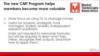 Chartered Market Technicians (CMT) Program Overview  - 2015