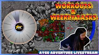 TIBIA TIME - GETTING WRECKED IRL WHILE DOING WEEKLY TASKS