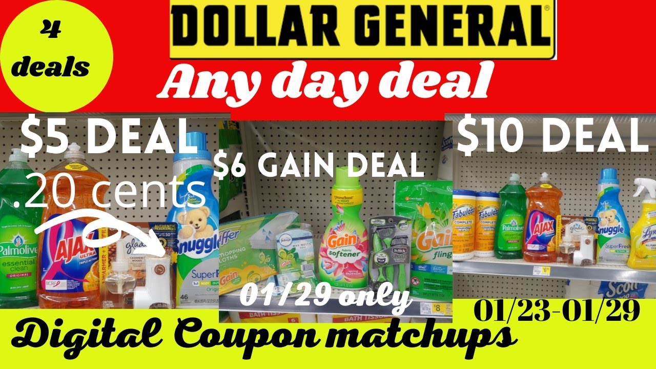 Dollar General Best Deals This week | any day deals | Gain Deal $5/20 & 5/25