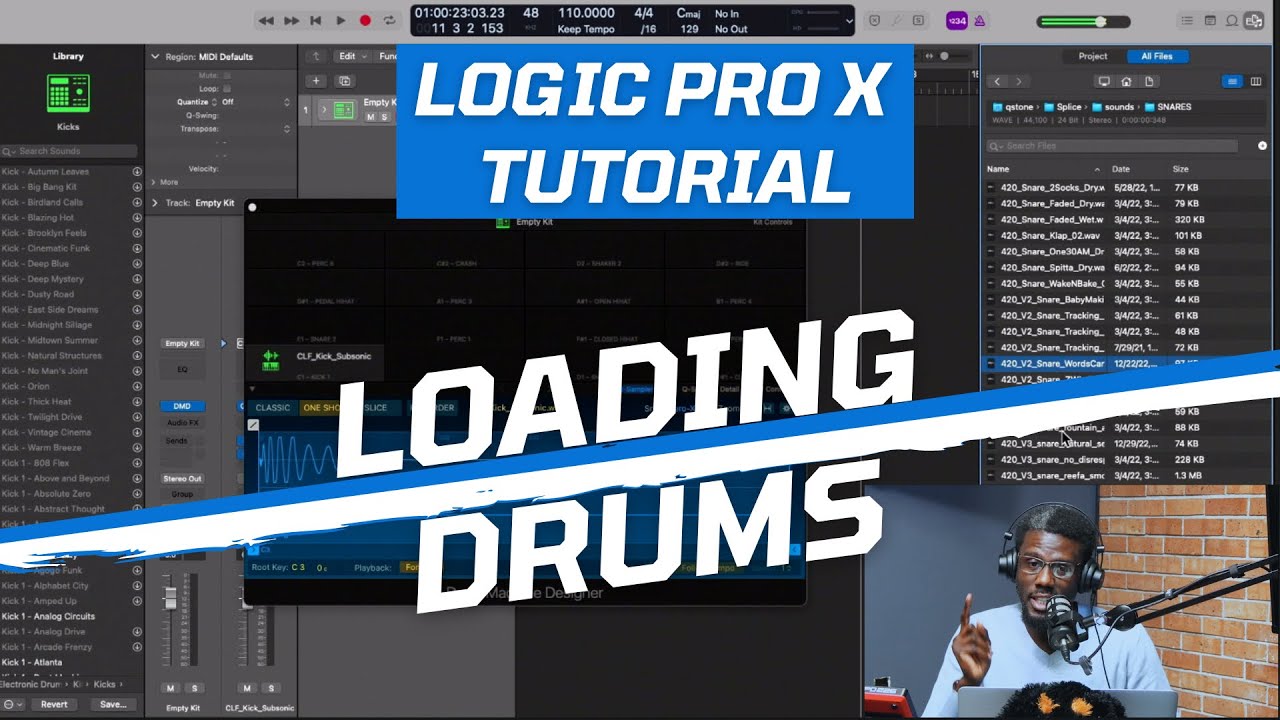 How To Load Drum Sounds Into Logic Pro X #logicprox #tutorial - YouTube