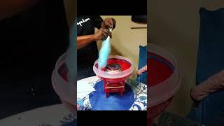 Finally opened the cotton candy machine we brought off Temu!!! #kingandqueengetaways #temu